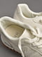 Кросівки з натуральної шкіри молочного кольору на шнурівці | 6828224 | фото 4