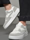 Кросівки біло-сірого кольору на шнурівці | 6828226 | фото 2