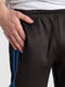 Підліткові чорні спортивні штани із синіми смужками | 6835084 | фото 4