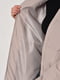 Демісезонна асиметрична куртка бежевого кольору | 6835089 | фото 4