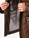 Демісезонна коричнева куртка з накладними кишенями | 6835094 | фото 4