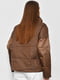 Демісезонна коричнева куртка з накладними кишенями | 6835100 | фото 3