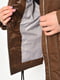 Демісезонна коричнева куртка з накладними кишенями | 6835100 | фото 4