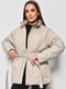 Демісезонна напівбатальна куртка оливкового кольору  | 6835105 | фото 2