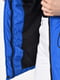 Демісезонна синя куртка з кулісами на поясі | 6835113 | фото 4