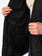 Демісезонна чорна куртка з кулісами на поясі | 6835117 | фото 4