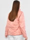 Демісезонна стьобана куртка рожевого кольору | 6835124 | фото 3