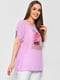 Рожева принтована футболка oversize | 6835193 | фото 2