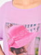 Рожева принтована футболка oversize | 6835193 | фото 4