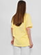 Жовта вільна футболка з принтом | 6835201 | фото 3