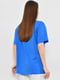 Синя вільна футболка з принтом | 6835204 | фото 3