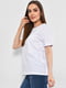Біла класична футболка з принтом | 6835229 | фото 2
