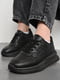 Кросівки чорного кольору на шнурівці  | 6835383 | фото 2