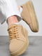 Кросівки бежевого кольору на шнурівці  | 6835387 | фото 2