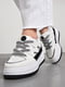 Кросівки чорно-бiлого кольору на шнурівці  | 6835390 | фото 2