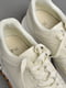 Кросівки шкіряні молочного кольору на шнурівці  | 6835398 | фото 4