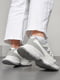 Кросівки сіро-білого кольору на шнурівці  | 6835405 | фото 3