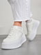 Кросівки білого кольору на шнурівці  | 6835408 | фото 2