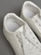 Кросівки білого кольору на шнурівці  | 6835412 | фото 4