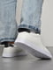 Кросівки білого кольору на шнурівці  | 6835413 | фото 3