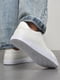 Кросівки білого кольору на шнурівці  | 6835414 | фото 3