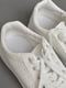 Кросівки білого кольору на шнурівці  | 6835414 | фото 4