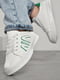 Кросівки білі на шнурівці з перфорацією  | 6835415 | фото 2