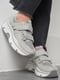 Кросівки сірого кольору на липучках | 6835419 | фото 2