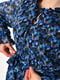 Шифонова синя сукня-максі з квітковим принтом | 6835475 | фото 4