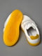 Кросівки жовто-білого кольору з липучками  | 6835671 | фото 3