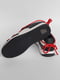 Кросівки чорно-бiлі на червоній шнурівці  | 6835677 | фото 3