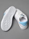Кросівки білі з принтом на шнурівці  | 6835679 | фото 3
