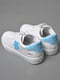 Кросівки білі з принтом на шнурівці  | 6835679 | фото 4