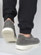 Кросівки сірого кольору на шнурівці | 6835693 | фото 3