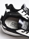 Кросівки чорно-білого кольору на шнурівці  | 6835702 | фото 4