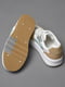 Кросівки біло-бежевого кольору на шнурівці  | 6835716 | фото 4