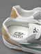 Кросівки біло-бежевого кольору на шнурівці  | 6835716 | фото 5