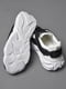 Кросівки чорно-білого кольору на шнурівці  | 6835724 | фото 4