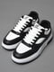 Кросівки чорно-білого кольору на шнурівці  | 6835727 | фото 2
