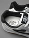 Кросівки біло-чорного кольору на шнурівці  | 6835731 | фото 5
