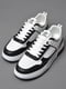 Кросівки чорно-білого кольору на шнурівці  | 6835732 | фото 2