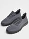 Кросівки темно-сірого кольору на шнурівці  | 6835747 | фото 2
