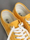 Кеди текстильні жовтого кольору на шнурівці  | 6835849 | фото 4