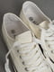 Кеди текстильні білого кольору на шнурівці | 6835852 | фото 4
