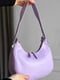 Стьобана фіолетова сумка із екошкіри | 6835895 | фото 2