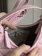 Стьобана рожева сумка із екошкіри | 6835901 | фото 3