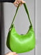 Стьобана зелена сумка із екошкіри | 6835908 | фото 2