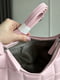Стьобана рожева сумка із екошкіри | 6835912 | фото 3