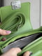 Зелена сумка через плече з застібкою на клапані | 6835922 | фото 3