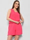 Костюм літній рожевого кольору: майка та шорти  | 6835955 | фото 2